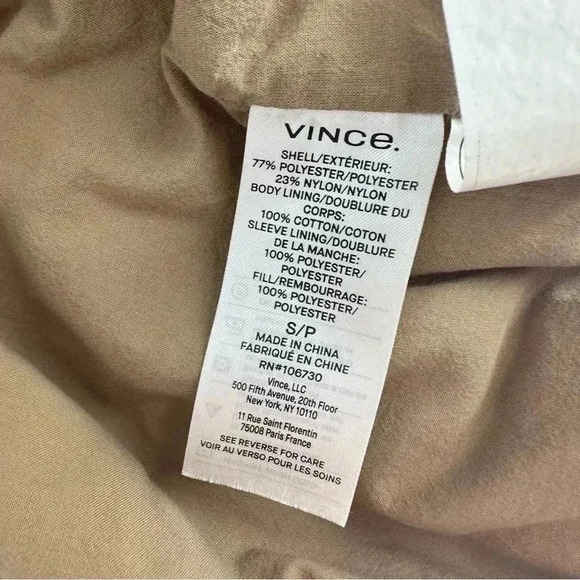 VINCE Soft Padded Jacket In Myrrh - Picture 11 of 14
